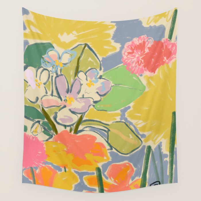 MORNING GARDEN Wall Tapestry Gallery Image 4