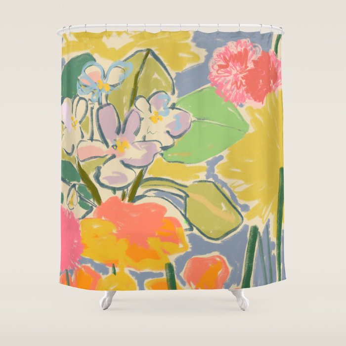 MORNING GARDEN Shower Curtain Gallery Image 1