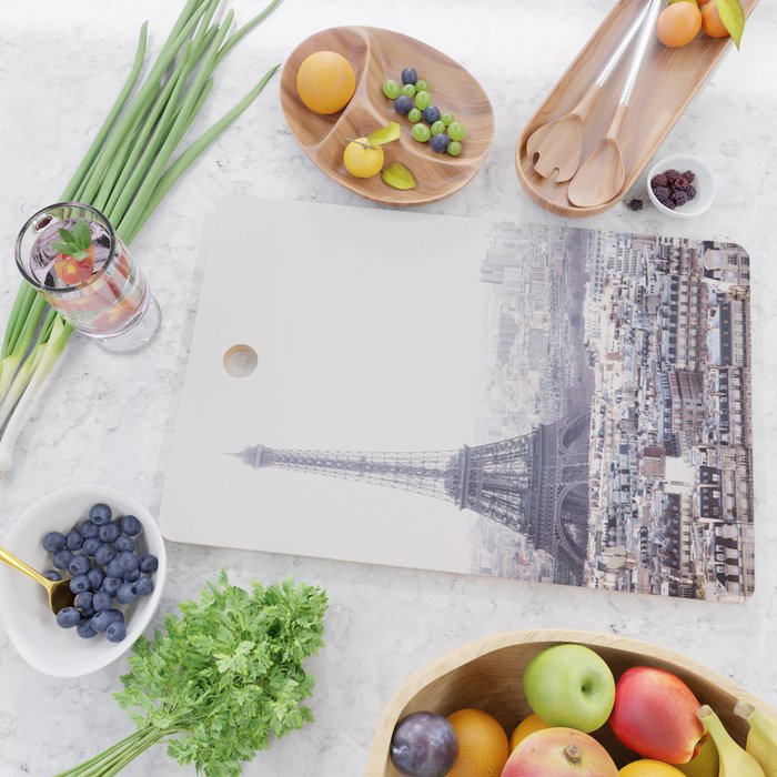 Paris Skyline with Eiffel Tower Cutting Board Gallery Image 2