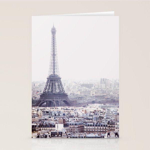 Paris Skyline with Eiffel Tower Stationery Card Gallery Image 2