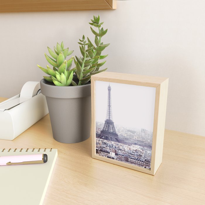 Paris Skyline with Eiffel Tower Mini Art Print Gallery Image 2