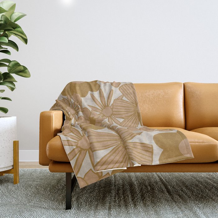 super bloom -Â light Throw Blanket Gallery Image 1