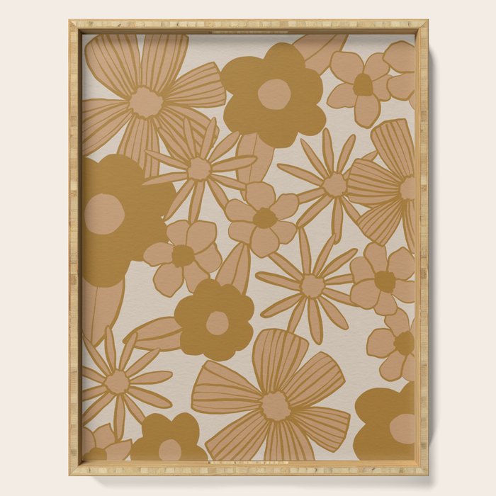 super bloom -Â light Serving Tray Gallery Image 1
