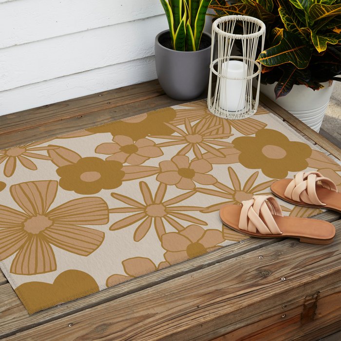 super bloom -Â light Outdoor Rug Gallery Image 2