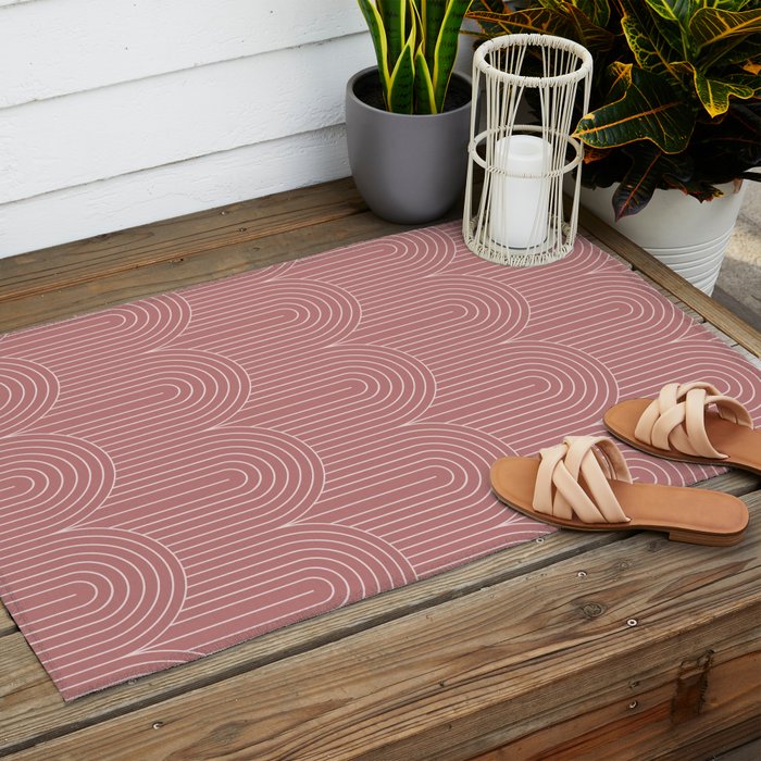 Art Deco Arch Pattern XXXVI Outdoor Rug Gallery Image 2