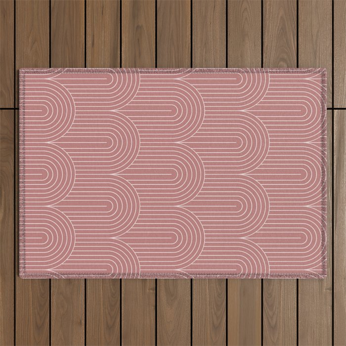 Art Deco Arch Pattern XXXVI Outdoor Rug Gallery Image 1