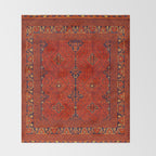 N194 - Red Berber Atlas Oriental Traditional Moroccan Style Throw Blanket Gallery Image 2