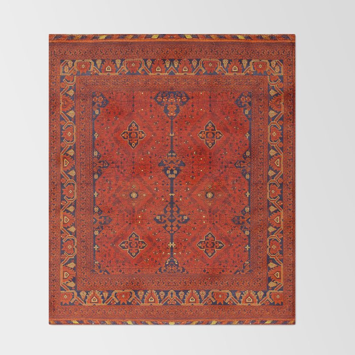 N194 - Red Berber Atlas Oriental Traditional Moroccan Style Throw Blanket Gallery Image 2