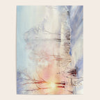 Ethereal Snowy Christmas Morning Sunrise  Poster Gallery Image 4