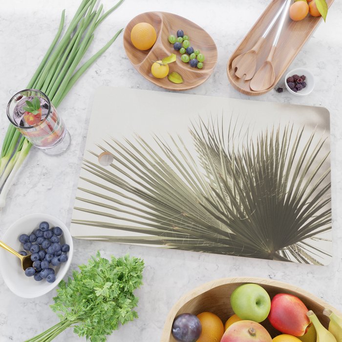Palm Leaf Tropical Cutting Board Gallery Image 2