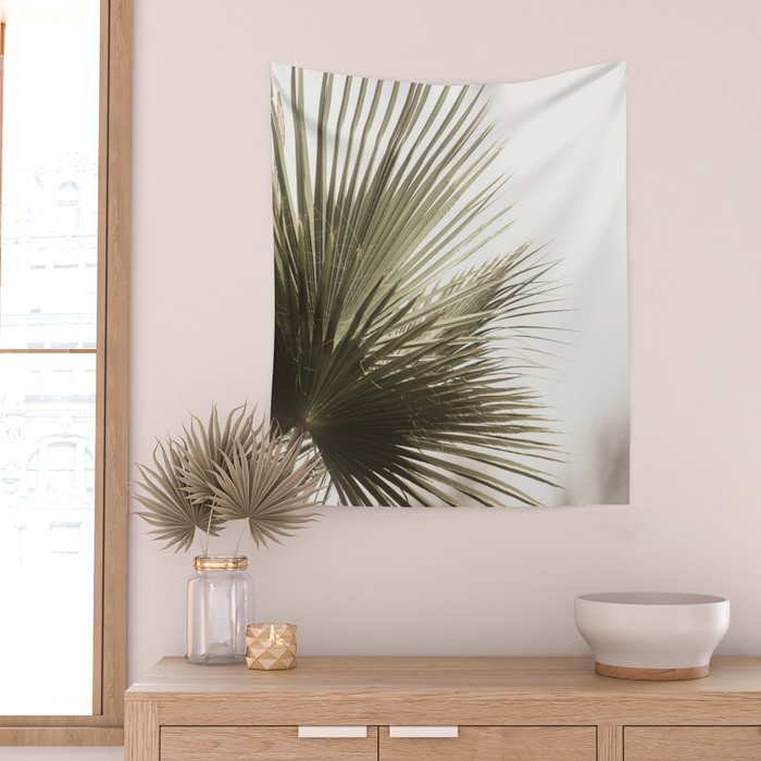 Palm Leaf Tropical Wall Tapestry Gallery Image 2
