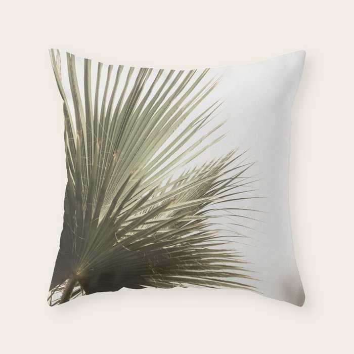 Palm Leaf Tropical Throw Pillow Gallery Image 6