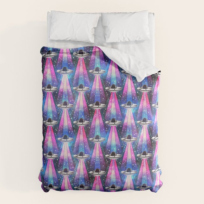 Cosmic UFO Duvet Cover Gallery Image 1