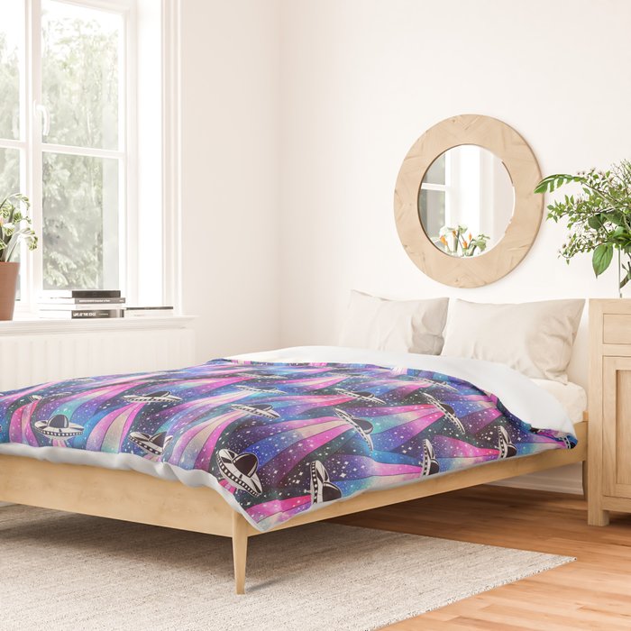 Cosmic UFO Duvet Cover Gallery Image 2