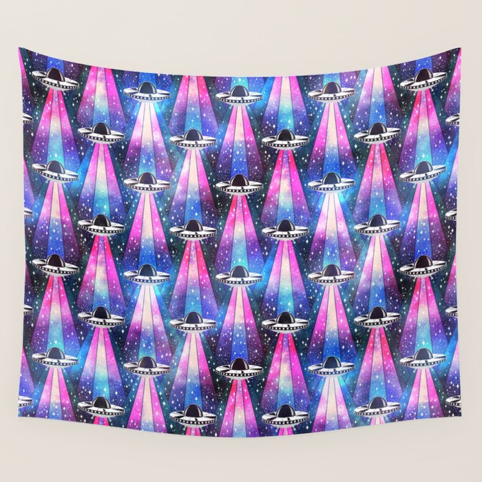 Cosmic UFO Wall Tapestry Gallery Image 4