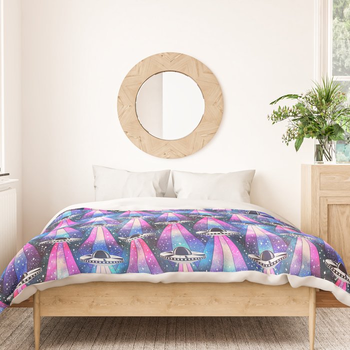 Cosmic UFO Duvet Cover Gallery Image 3