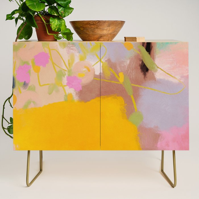 abstract summer garden Credenza Gallery Image 1