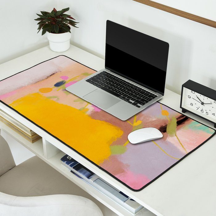abstract summer garden Desk Mat Gallery Image 2