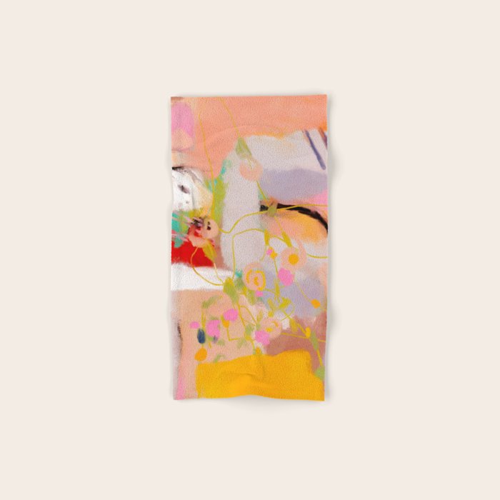 abstract summer garden Bath Towel Gallery Image 1