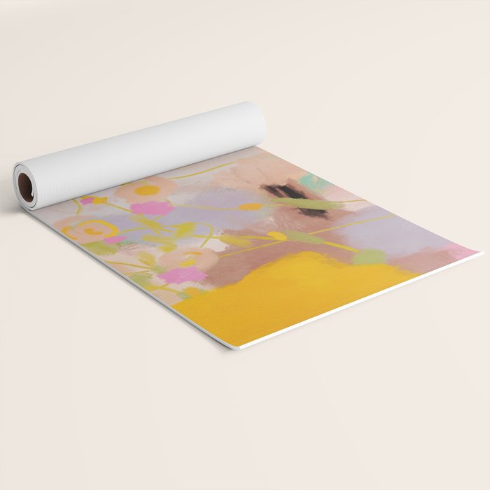 abstract summer garden Yoga Mat Gallery Image 2