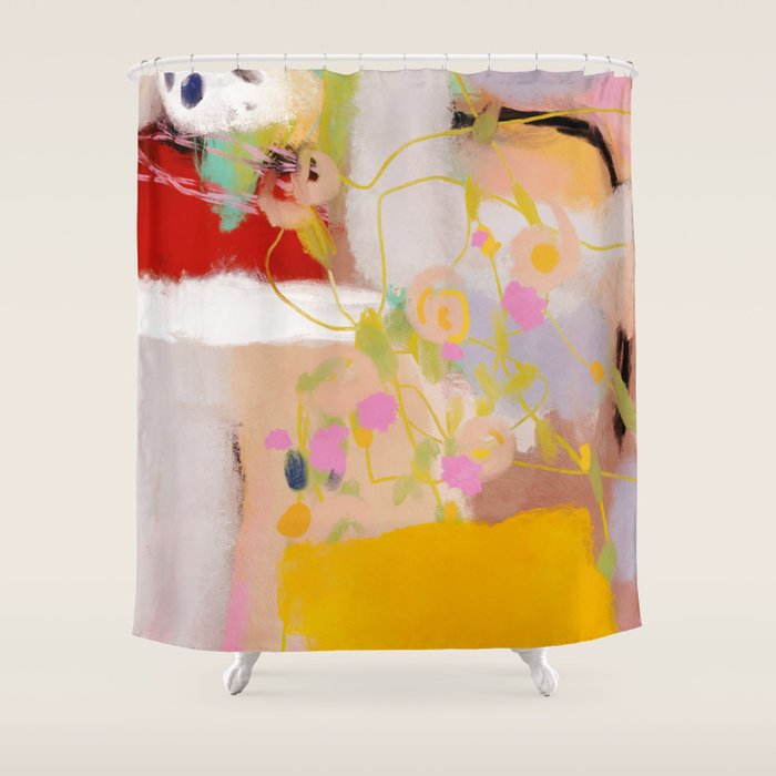 abstract summer garden Shower Curtain Gallery Image 1