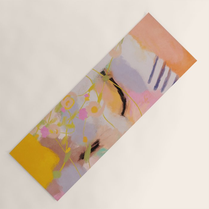 abstract summer garden Yoga Mat Gallery Image 1