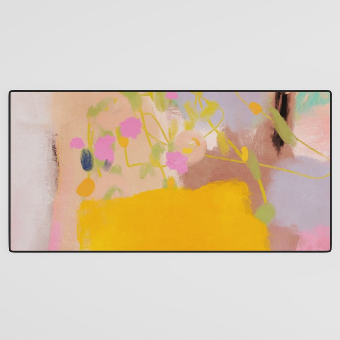 abstract summer garden Desk Mat Gallery Image 3