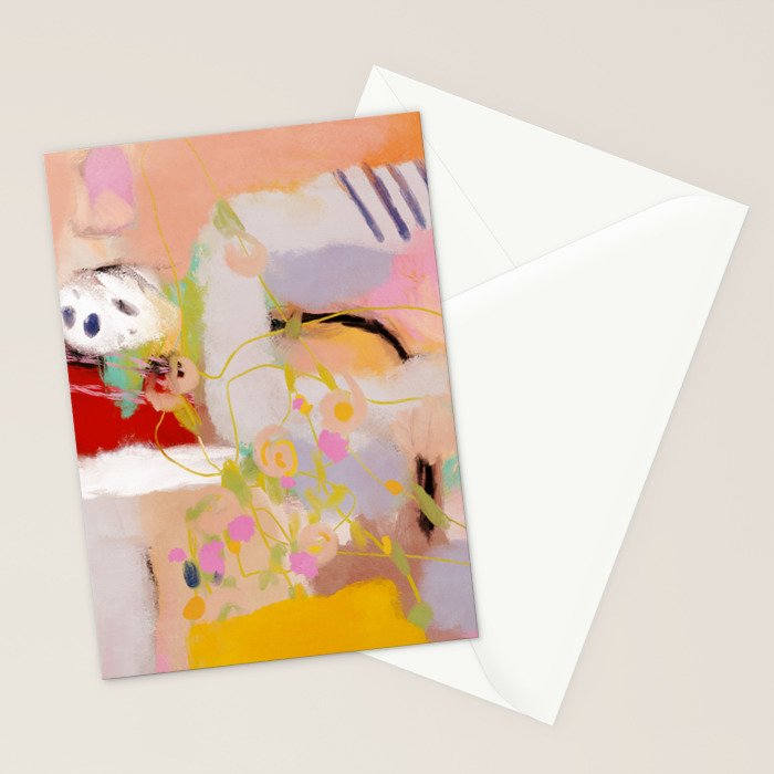 abstract summer garden Stationery Card Gallery Image 2