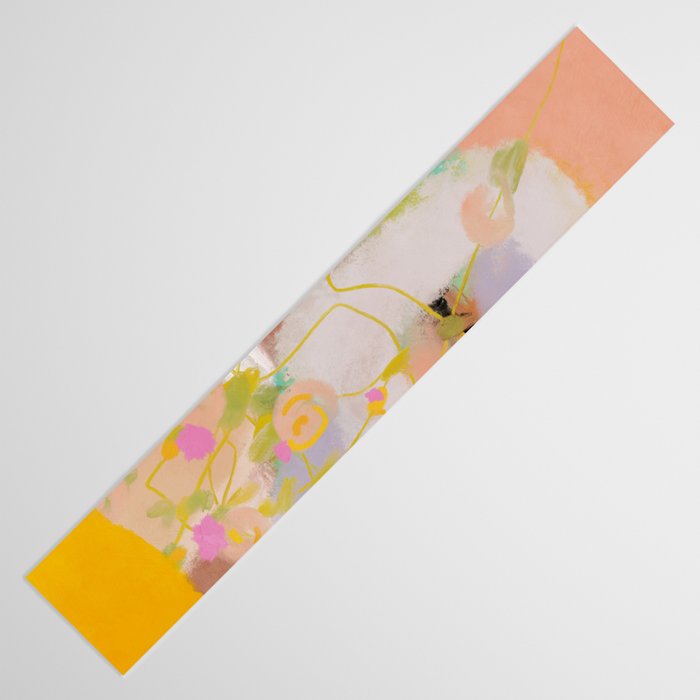 abstract summer garden Table Runner Gallery Image 3