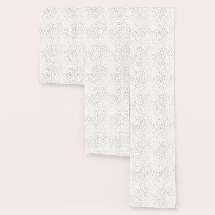 Elegant simple modern faux gold white floral Wallpaper Gallery Image 3