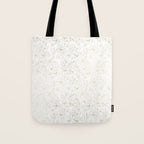 Elegant simple modern faux gold white floral Tote Bag Gallery Image 1