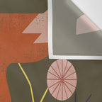 Shy Fox and Wildflowers Wall Tapestry Gallery Image 3