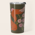 Shy Fox and Wildflowers Travel Mug Gallery Image 2