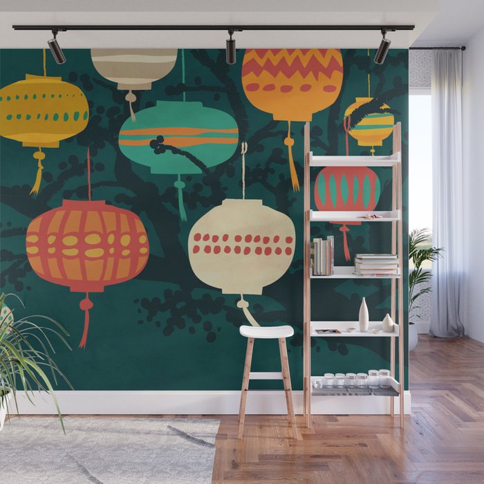 Lanterns Wall Mural Gallery Image 1