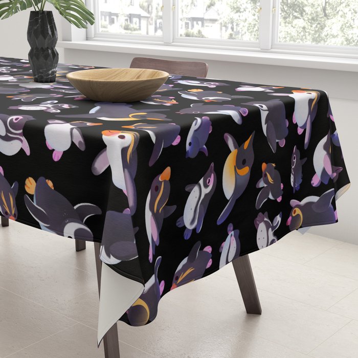 Penguin day - Name /dark Tablecloth Gallery Image 3