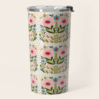 Folksy Floral  Travel Mug Gallery Image 2