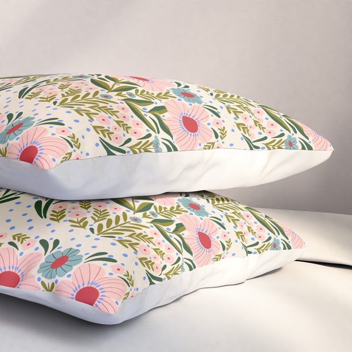 Folksy Floral  Pillow Sham Gallery Image 3