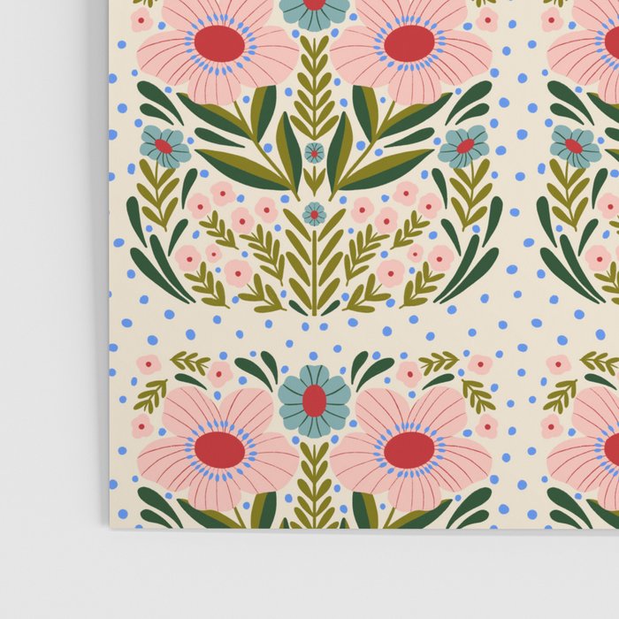 Folksy Floral  Poster Gallery Image 3