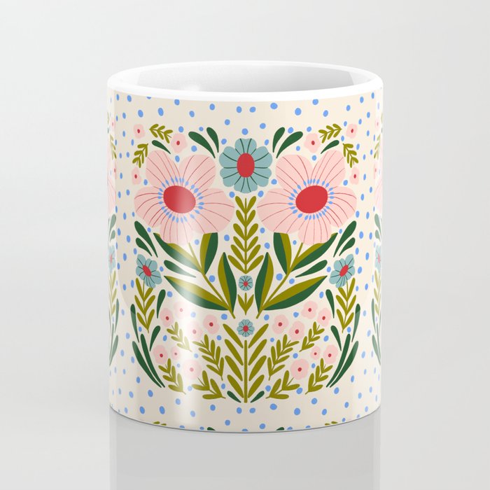 Folksy Floral  Coffee Mug Gallery Image 4