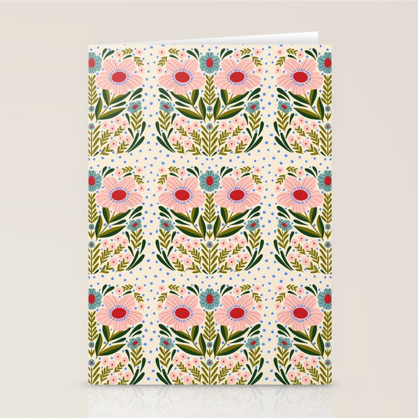 Folksy Floral  Stationery Card Gallery Image 2