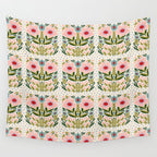 Folksy Floral  Wall Tapestry Gallery Image 4