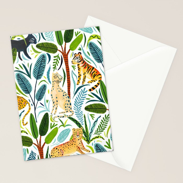 Jungle Cats Stationery Card Gallery Image 2
