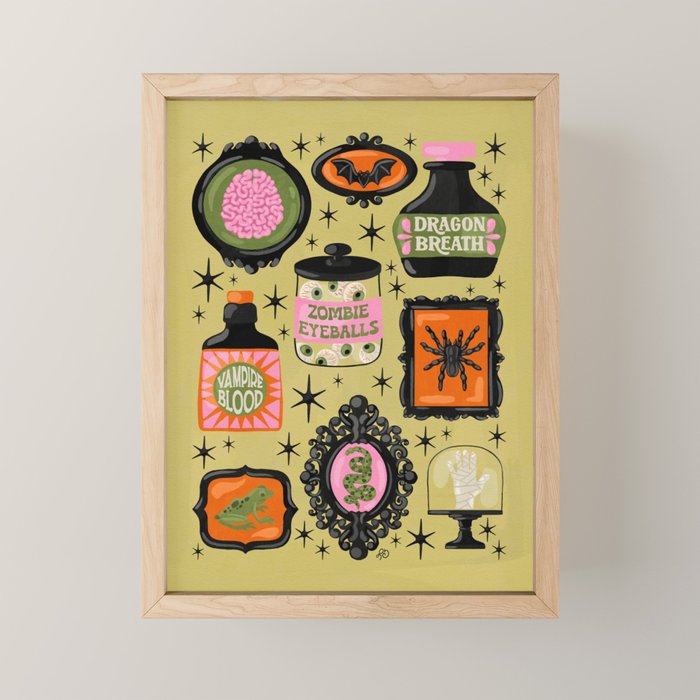 Cute Curiosities Cabinet Mini Art Print Gallery Image 1