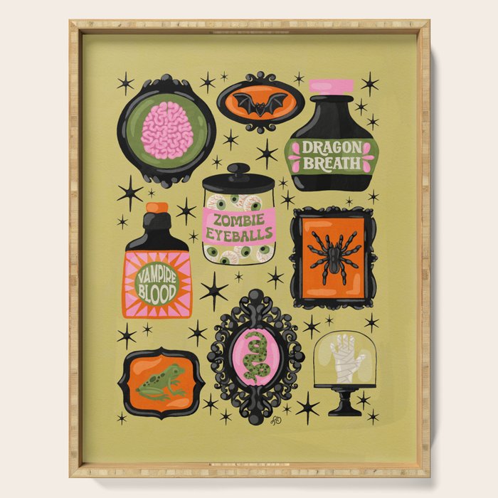Cute Curiosities Cabinet Serving Tray Gallery Image 1