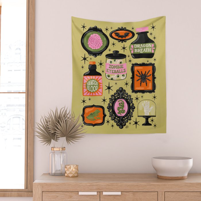 Cute Curiosities Cabinet Wall Tapestry Gallery Image 2
