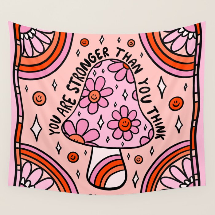 You Are Stronger Than You Think Wall Tapestry Gallery Image 4