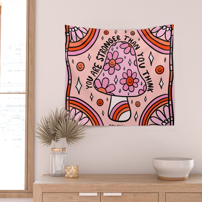 You Are Stronger Than You Think Wall Tapestry Gallery Image 2