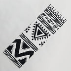 Tribal black and white Yoga Mat Gallery Image 1