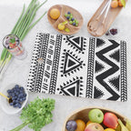 Tribal black and white Cutting Board Gallery Image 2