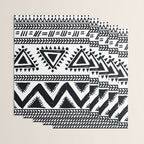 Tribal black and white Wrapping Paper Gallery Image 3